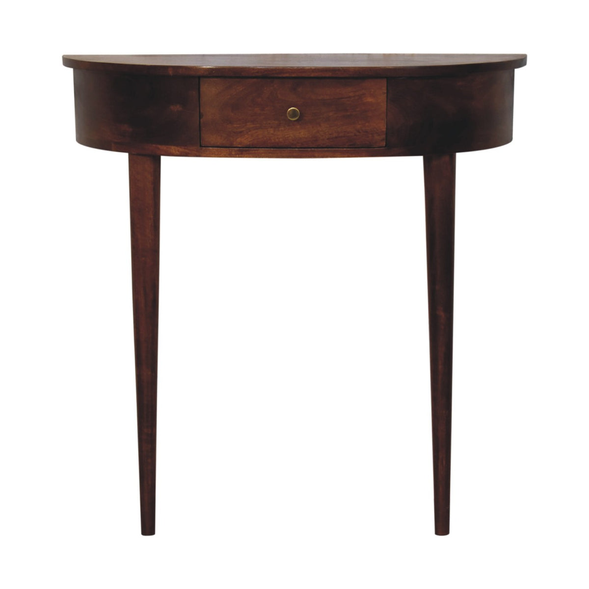 Konzolový stolek v kaštanovém odstínu, 80 × 32 × 80 cm