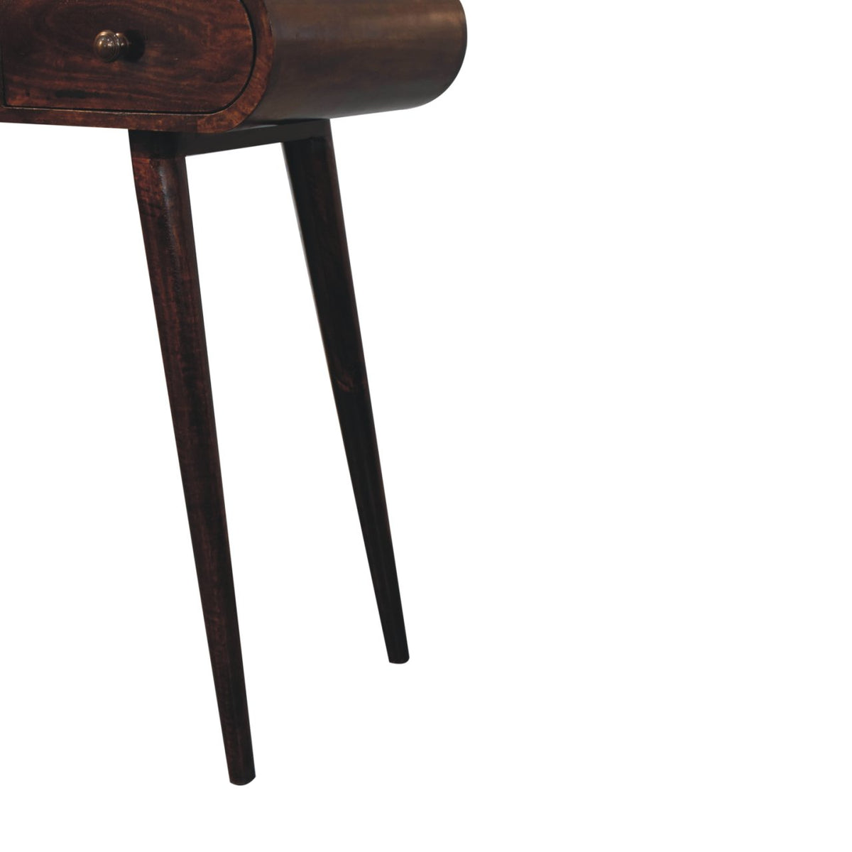 Toaletní stolek v ořechovém odstínu se sklopným zrcadlem, 100 × 40 × 80 cm