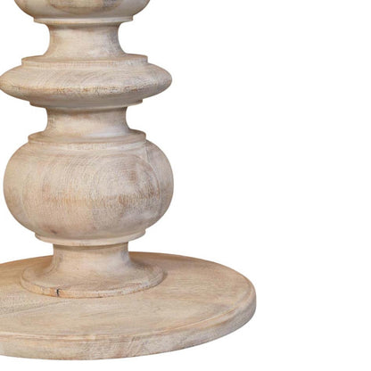 Odkládací stolek Bellis s mramorovou deskou z masivního mangového dřeva, šířka 38 cm