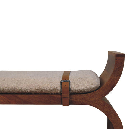 Lavice Stirrup se zaoblenými liniemi, 120 × 35 × 60 cm