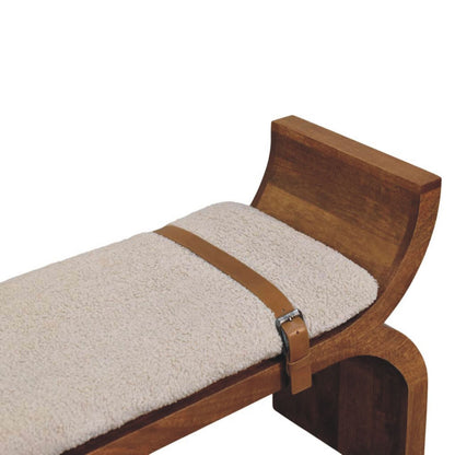 Lavice Stirrup se zaoblenými liniemi, 120 × 35 × 60 cm