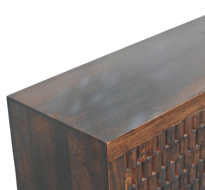 Komoda Arno z masivního mangového dřeva, 83 × 35 × 87 cm