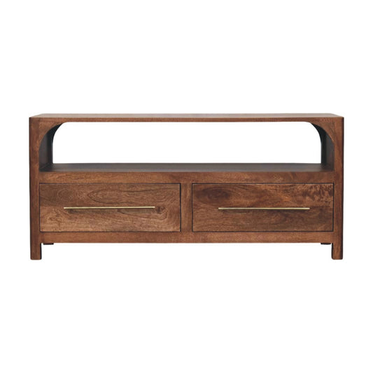 TV stolek z masivního mangového dřeva, 110 × 35 × 50 cm