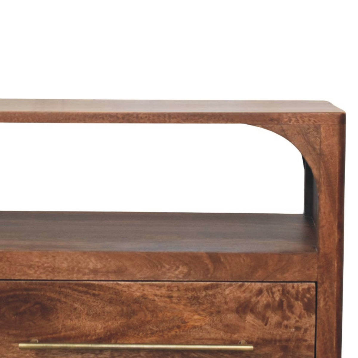 TV stolek z masivního mangového dřeva, 110 × 35 × 50 cm