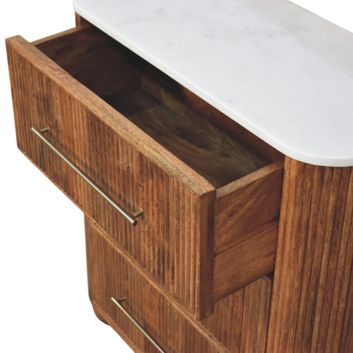 Komoda Beaumont s mramorovým prvkem, 74 × 34 × 78 cm