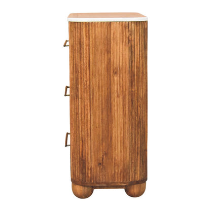 Komoda Beaumont s mramorovým prvkem, 74 × 34 × 78 cm