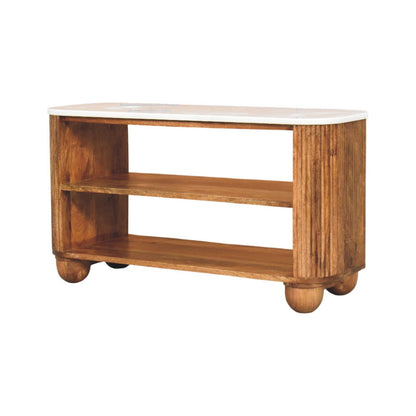 Lavice Beaumont s mramorovým prvkem, 90 × 34 × 50 cm