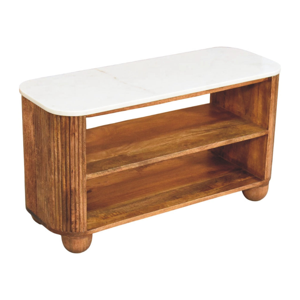 Lavice Beaumont s mramorovým prvkem, 90 × 34 × 50 cm