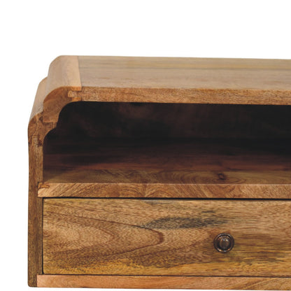 Závěsný noční stolek Avora z masivního mangového dřeva, 45 × 32 × 24 cm