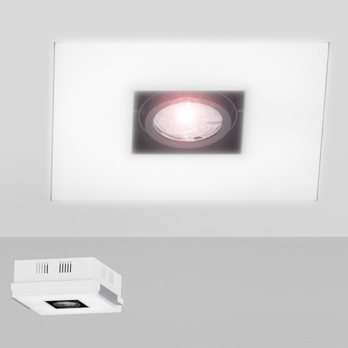 OFFICE TWIN zápustná bílá 230V/12V 2GX13+G53 55+50W
