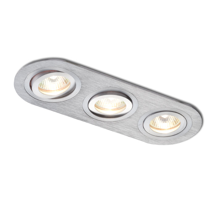 BIZZ III výklopná česaný hliník 12V GU53 3x50W