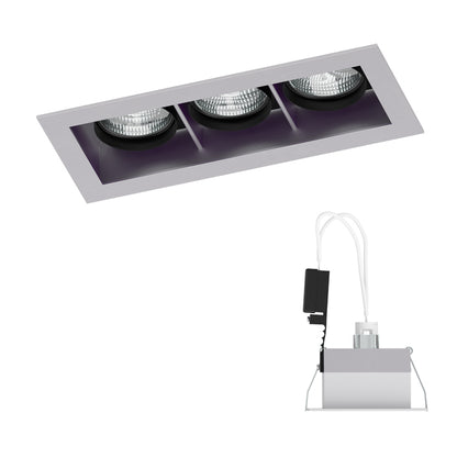 MONE III výklopná stříbrnošedá 12V GU53 3x50W