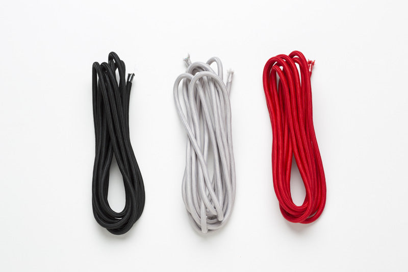 FIT 3x075 4m textilní kabel bílá 230V