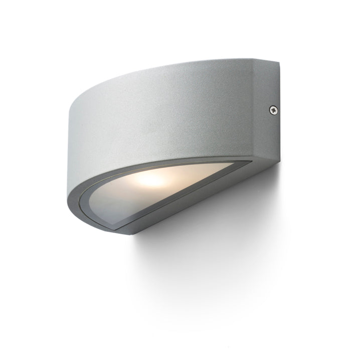LESA nástěnná stříbrnošedá 230V LED E27 26W IP54