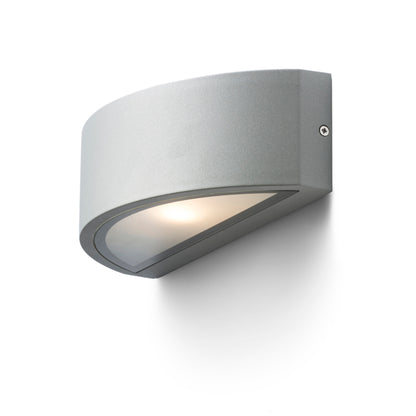 LESA nástěnná stříbrnošedá 230V LED E27 26W IP54