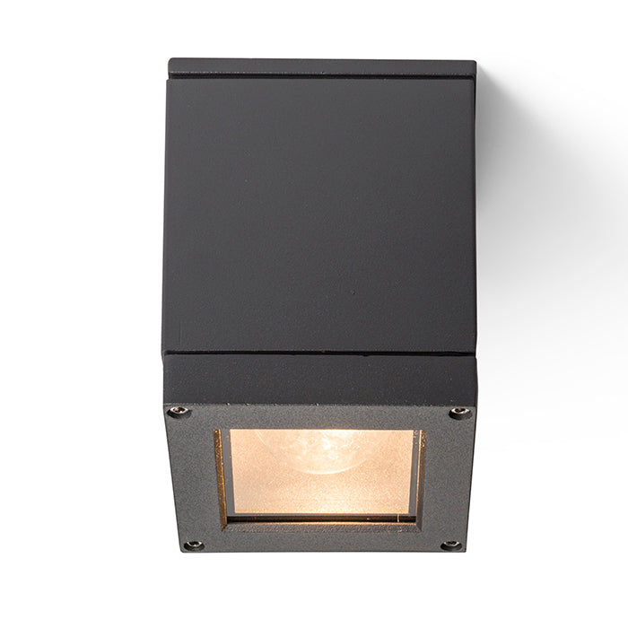 QUADRA M stropní antracitová 230V LED E27 8W IP54