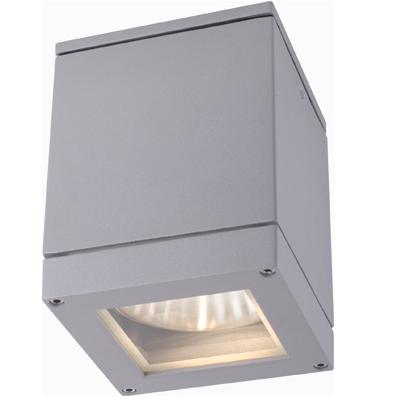 QUADRA M stropní stříbrnošedá 230V LED E27 8W IP54