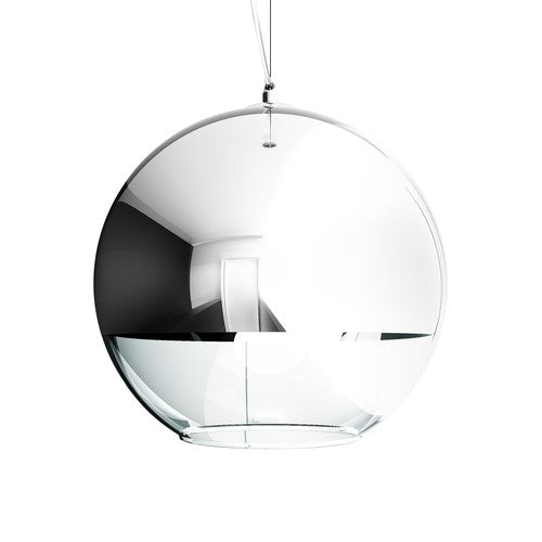 BEAU MONDE 35 závěsná chromované sklo/čiré sklo 230V LED E27 15W