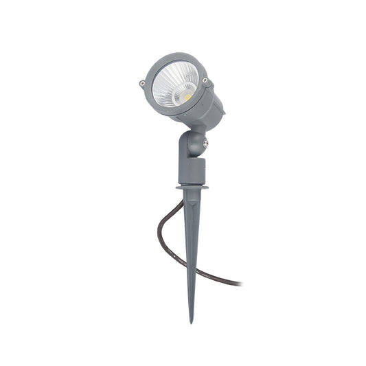 GARY LED na bodci šedá 230V LED 10W 45° IP65 3000K