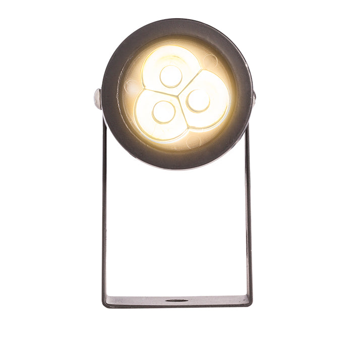 GUN na bodci černá 230V LED 3x1W 30° IP65 3000K