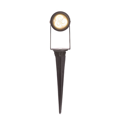 GUN na bodci černá 230V LED 3x1W 30° IP65 3000K