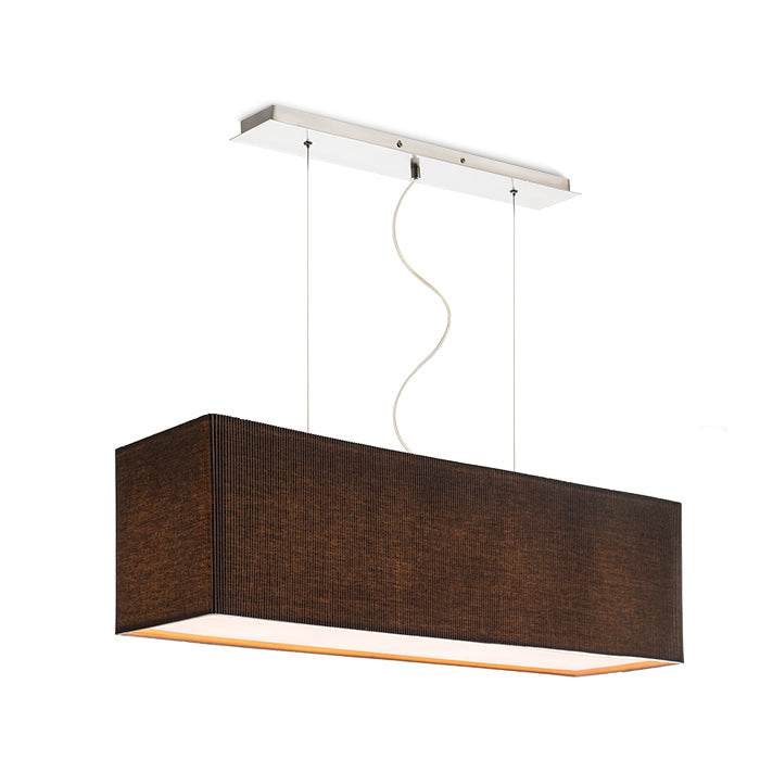LOPE 80 závěsná černá matný nikl 230V LED E27 4x15W