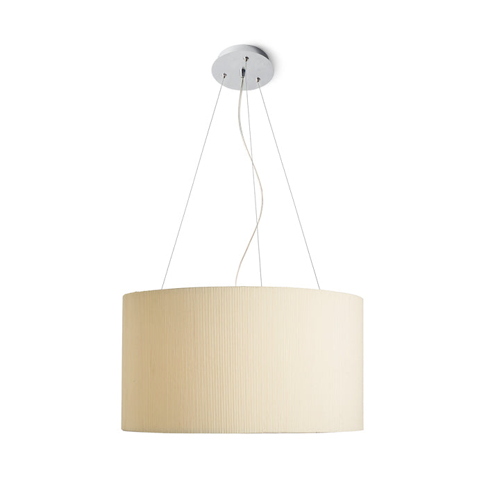 LALO 55 závěsná krémově bílá matný nikl 230V LED E27 3x15W