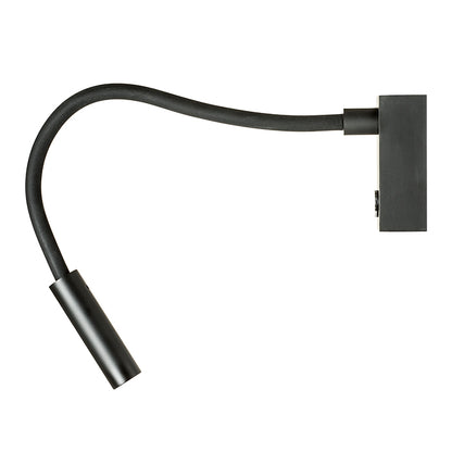 AIM na husím krku černá 230V LED 3W 45° 3000K