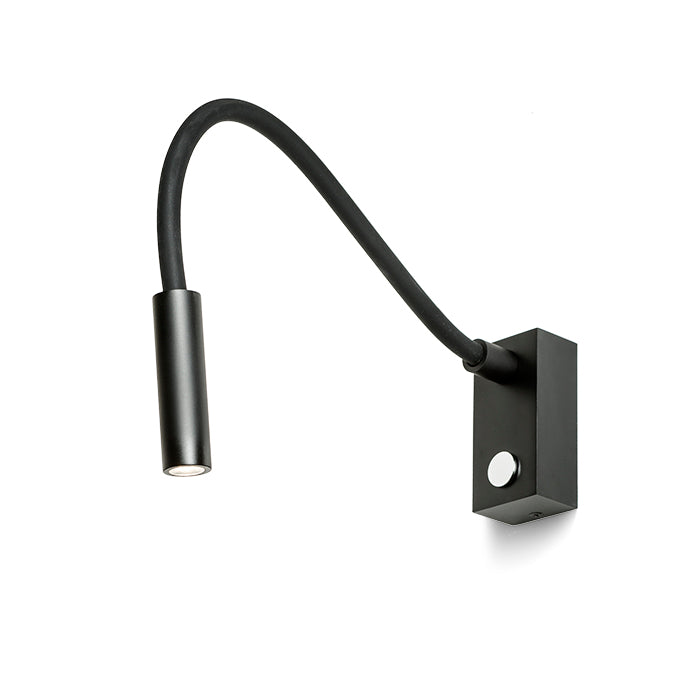 AIM na husím krku černá 230V LED 3W 45° 3000K