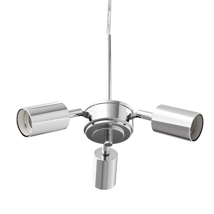 TRIX závěsná sada chrom 230V LED E27 3x15W