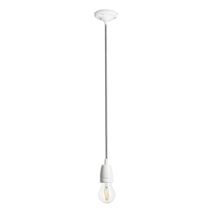 FABIO závěsná sada černá/bílá porcelán 230V LED E27 15W