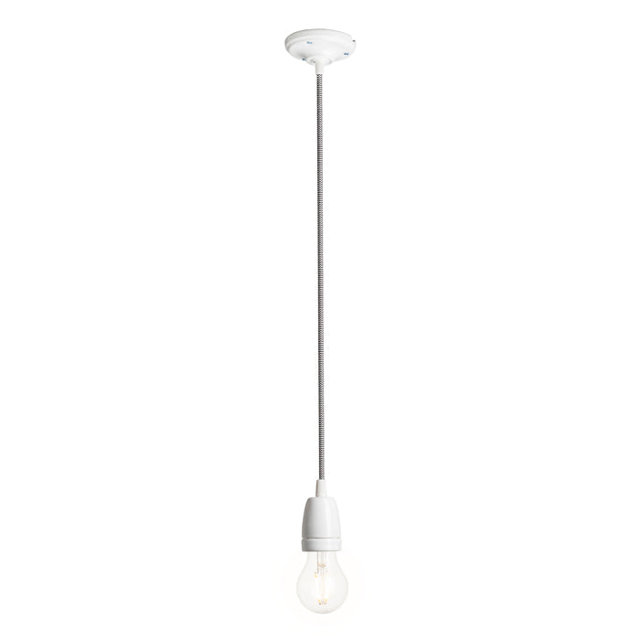 FABIO závěsná sada černá/bílá porcelán 230V LED E27 15W