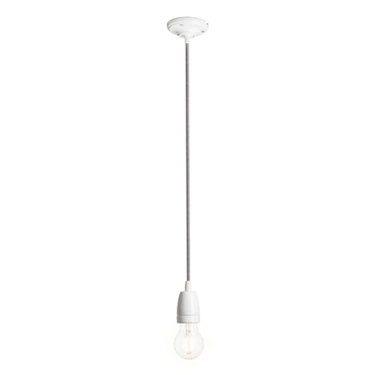 FABIO závěsná sada černá/bílá porcelán 230V LED E27 15W