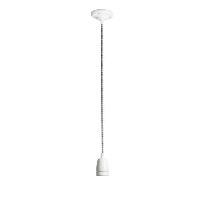 FABIO závěsná sada černá/bílá porcelán 230V LED E27 15W
