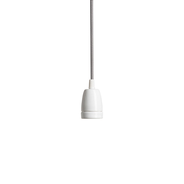FABIO závěsná sada černá/bílá porcelán 230V LED E27 15W