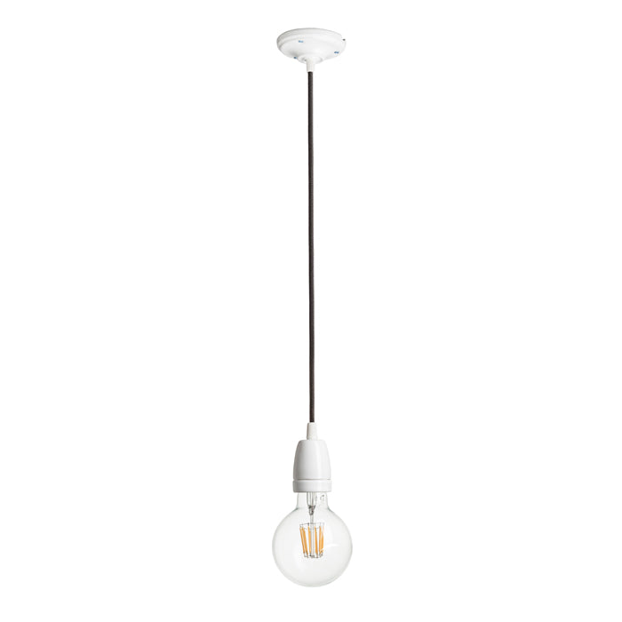 FABIO závěsná sada černá porcelán 230V LED E27 15W