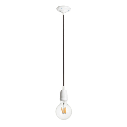 FABIO závěsná sada černá porcelán 230V LED E27 15W