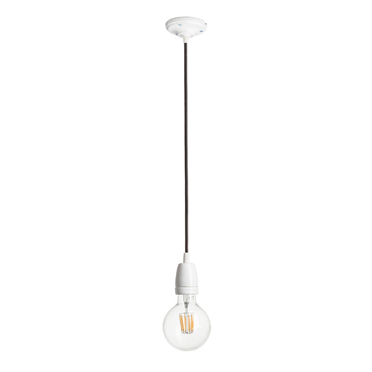 FABIO závěsná sada černá porcelán 230V LED E27 15W