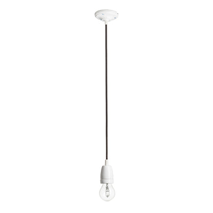 FABIO závěsná sada černá porcelán 230V LED E27 15W