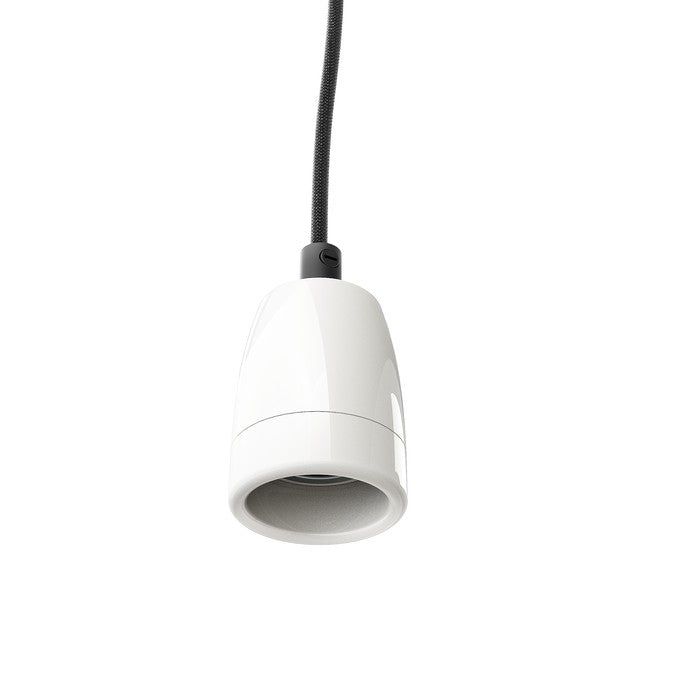 FABIO závěsná sada černá porcelán 230V LED E27 15W