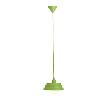 AMICI závěsná silikonová lampa zelená 230V LED E27 15W