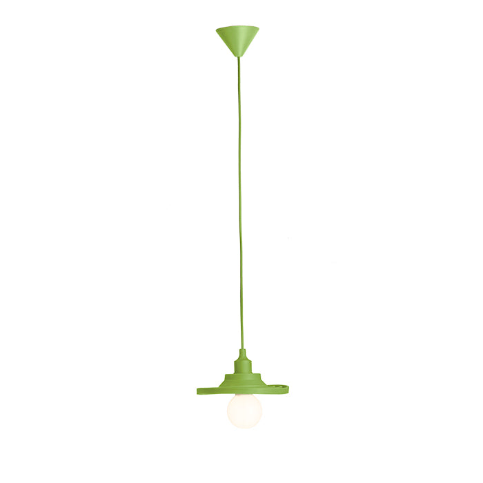 AMICI závěsná silikonová lampa zelená 230V LED E27 15W