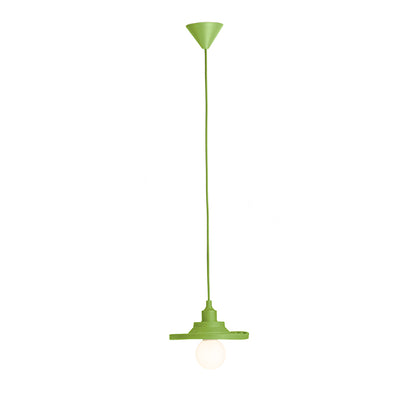 AMICI závěsná silikonová lampa zelená 230V LED E27 15W
