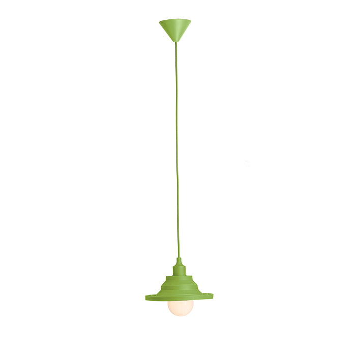AMICI závěsná silikonová lampa zelená 230V LED E27 15W