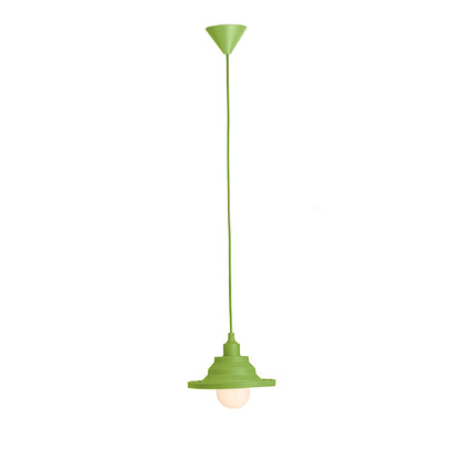 AMICI závěsná silikonová lampa zelená 230V LED E27 15W