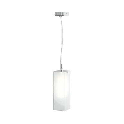 LUCIA 30x10 závěsná satinované sklo/chrom 230V LED E27 15W