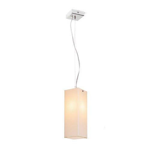 LUCIA 30x10 závěsná satinované sklo/chrom 230V LED E27 15W