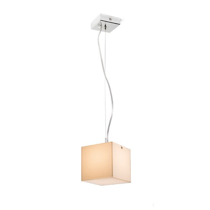 LUCIA 15x15 závěsná satinované sklo/chrom 230V LED G9 5W