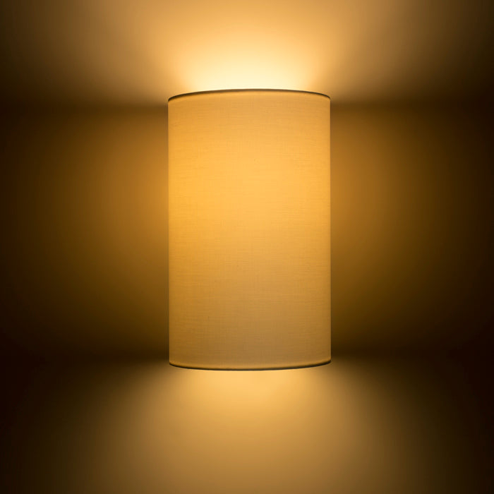 RON W 15/25 nástěnná Polycotton bílá/bílé PVC 230V LED E27 15W