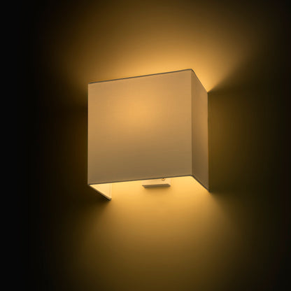 LOPE W 25/14 nástěnná Polycotton bílá/bílé PVC 230V LED E27 15W
